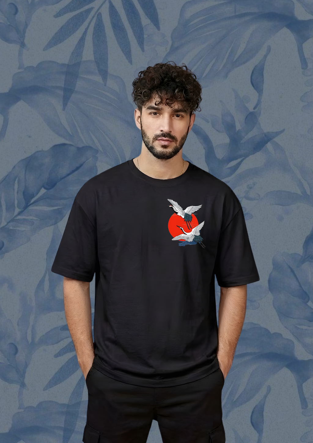 Confidence Crane oversized tshirt