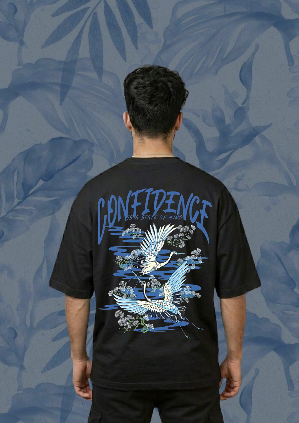 Confidence Crane oversized tshirt