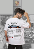 PORSCHE GT3 rs oversized white