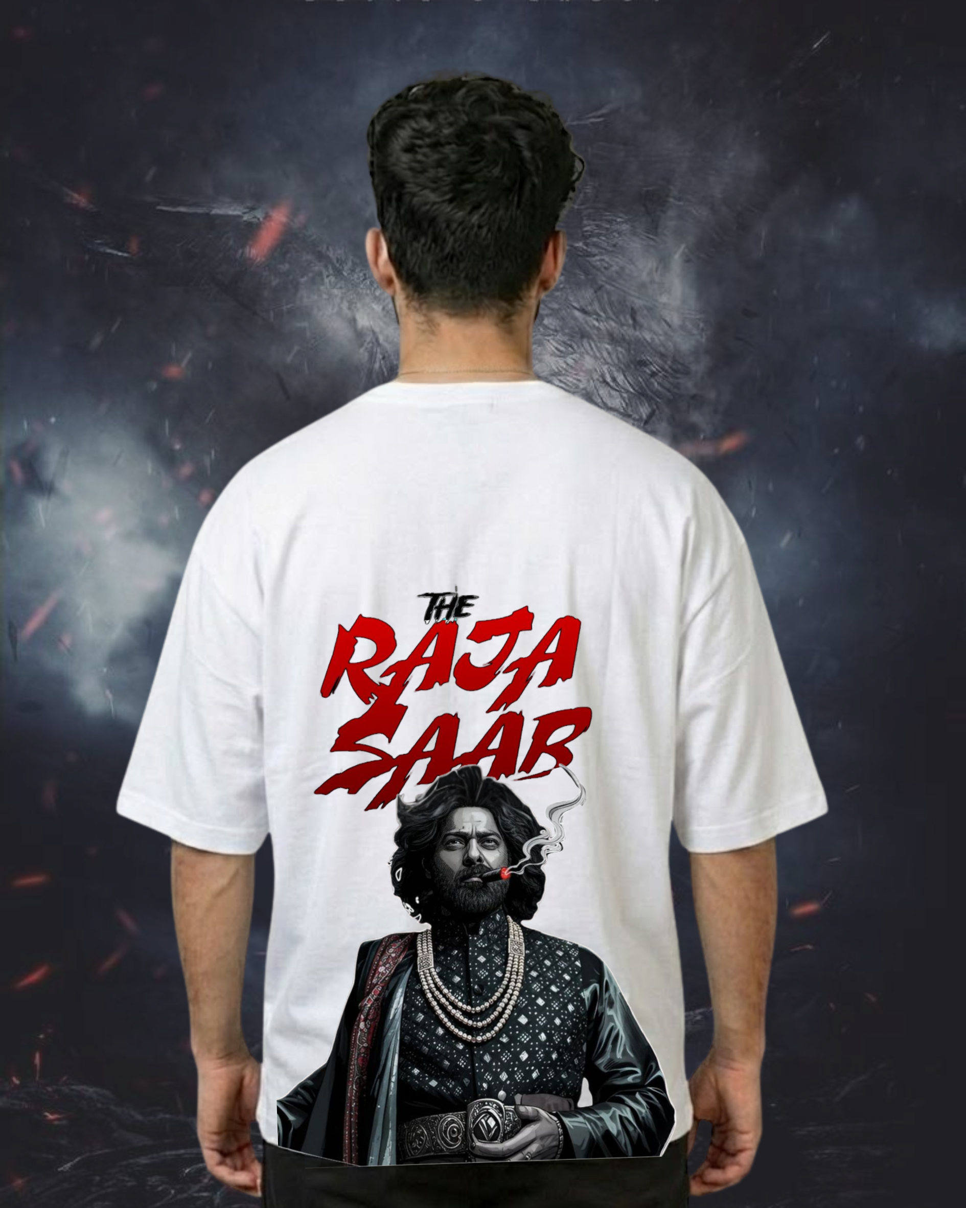 Rajasaab oversized tshirt white