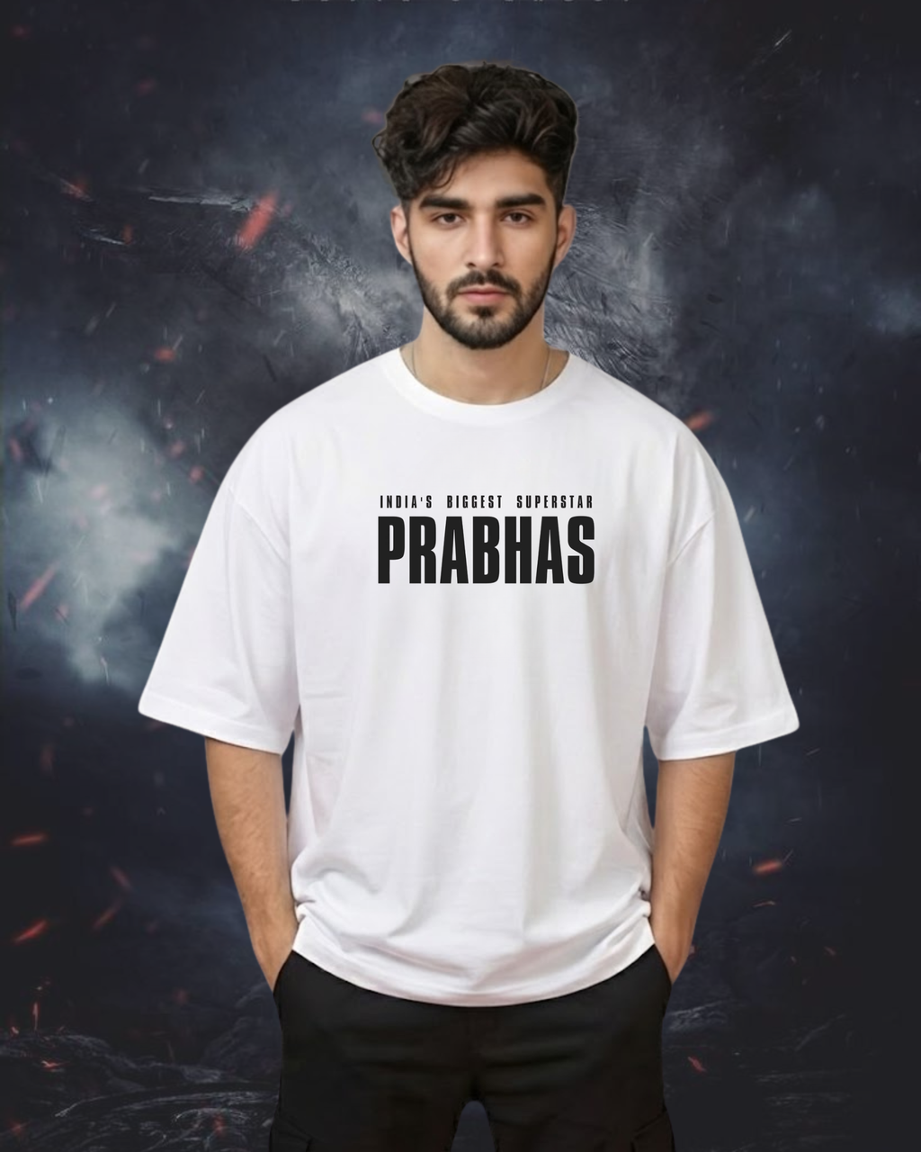 Rajasaab oversized tshirt white