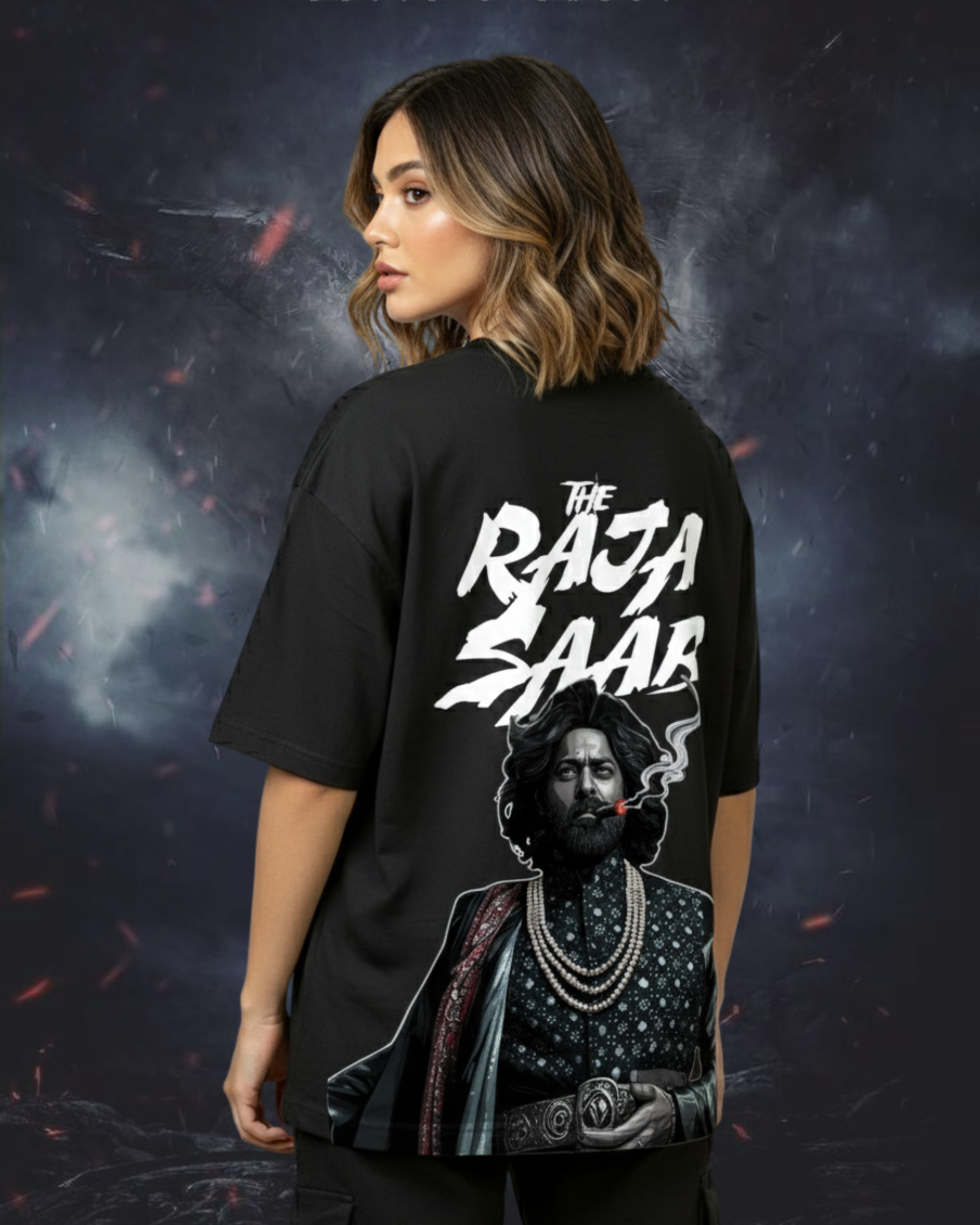 Rajasaab oversized tshirt Black